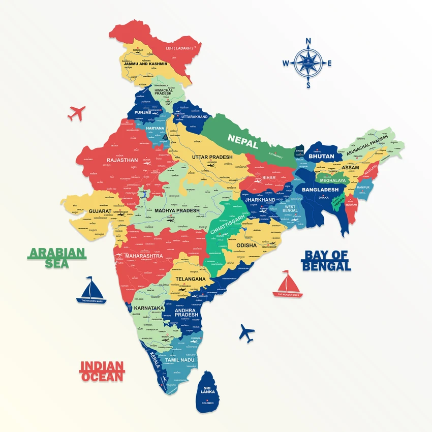 India Map Highlighted